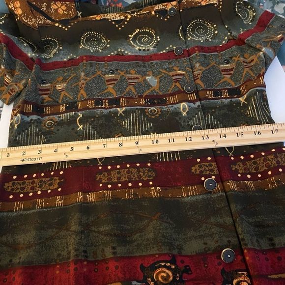 John Roberts Beautiful Dress with Southwest Style material - Picture 6 of 9